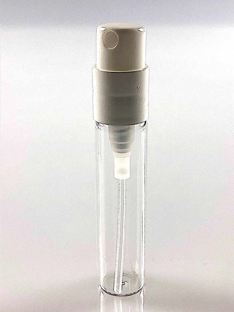 Flacon échantillon en verre avec mini vaporisateur