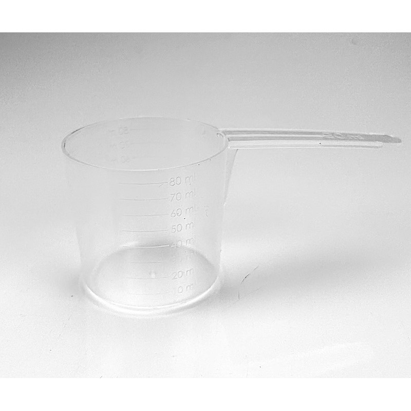 Doseur de 5 ml - cuillère à mesurer en plastique 79 mm en blanc - 24 pcs