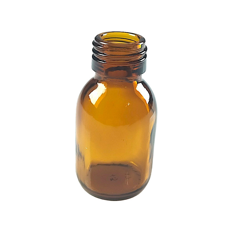 FLACON SIROP 45ML VERRE JAUNE BAGUE PP25