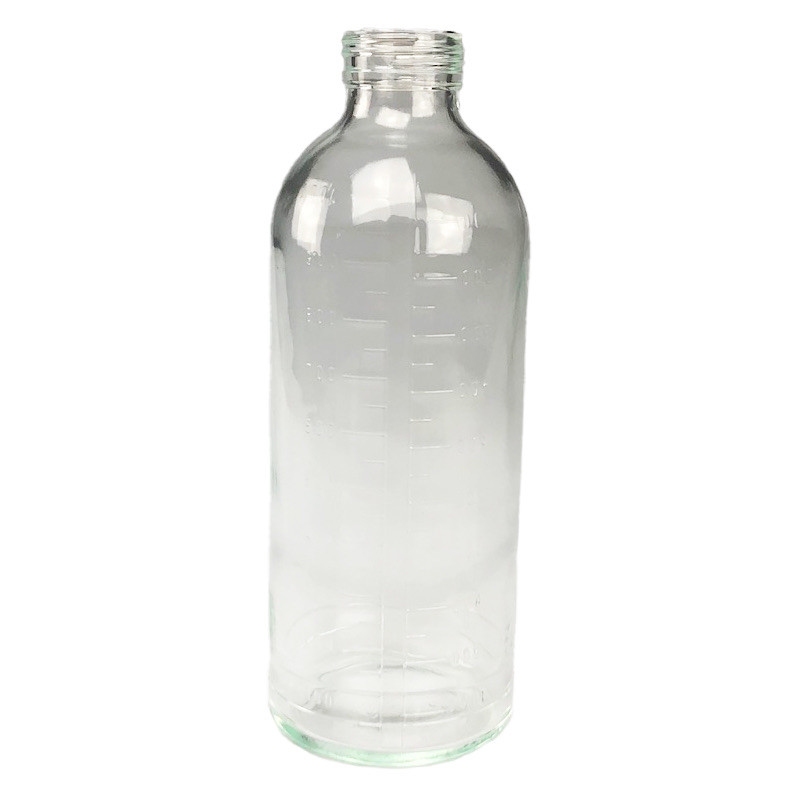 Flacon Plasma 1000 ml verre blanc bague Pharmacie 40