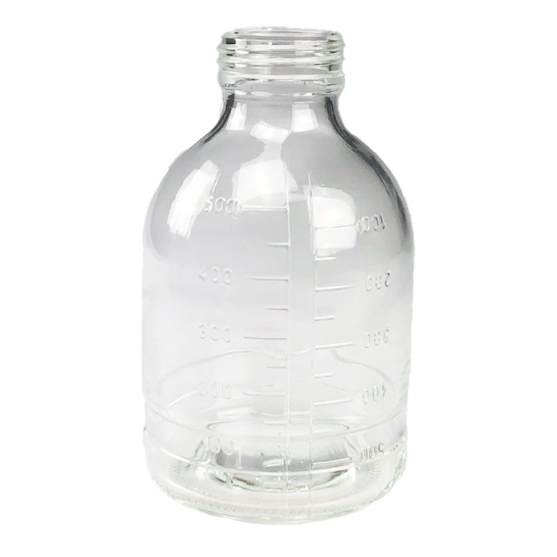 Flacon Plasma 500 ml verre blanc bague Pharmacie 40