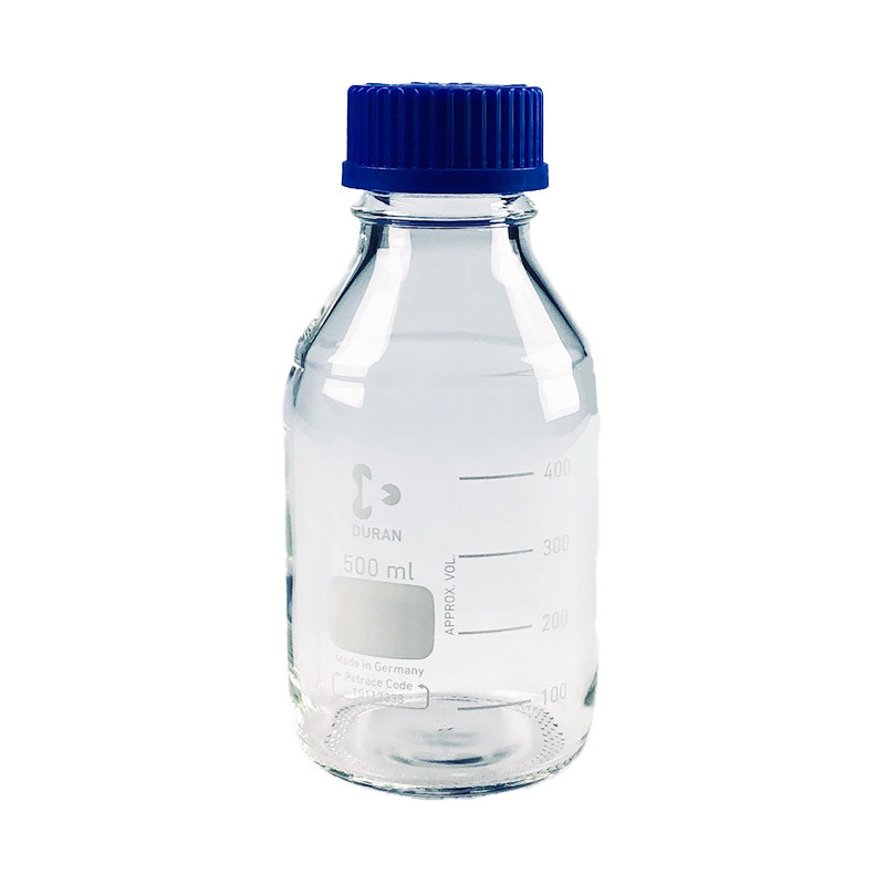 Flacon laboratoire DURAN rond de 500ml avec bouchon