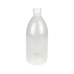 FLACON CONIQUE 1000ML CE PEBD NATUREL AVEC BOUCHON