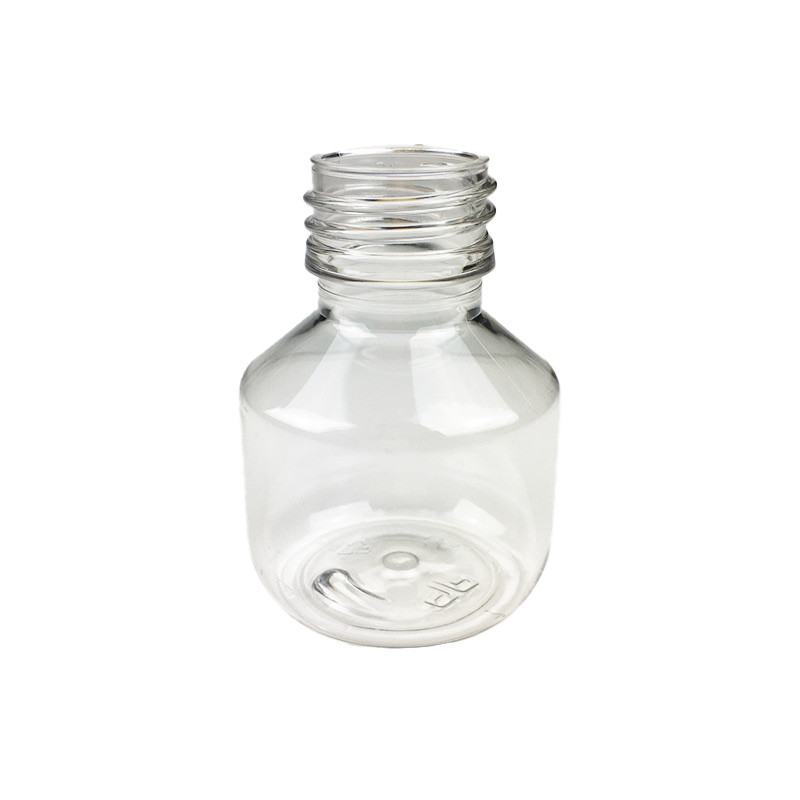 FLACON ROND VERAL 50ML PET CRISTAL BAGUE PP28