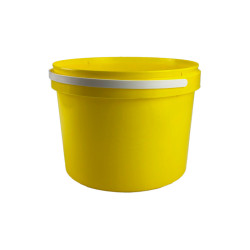 SEAU CONIQUE PP JAUNE 8,6L