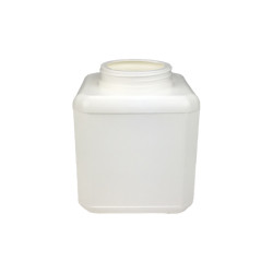 POT CARRE A VIS 1250ML PEHD BLANC OPAQUE TAILLE BASSE BAGUE 70V