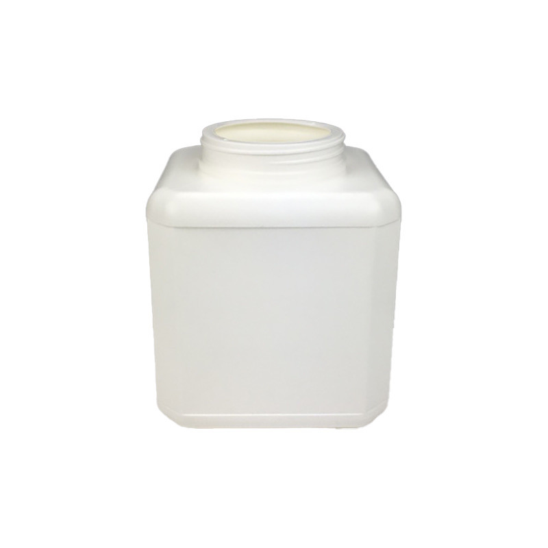 POT CARRE A VIS 1250ML PEHD BLANC OPAQUE TAILLE BASSE BAGUE 70V