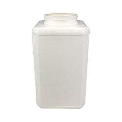 POT CARRE A VIS 2000ML PEHD  BLANC OPAQUE BAGUE 70V