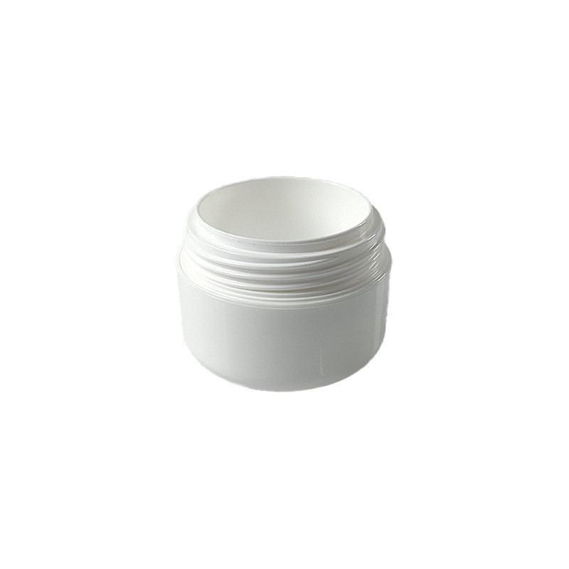 Pot crème PS/PP blanc double paroi  « U » 30 ml